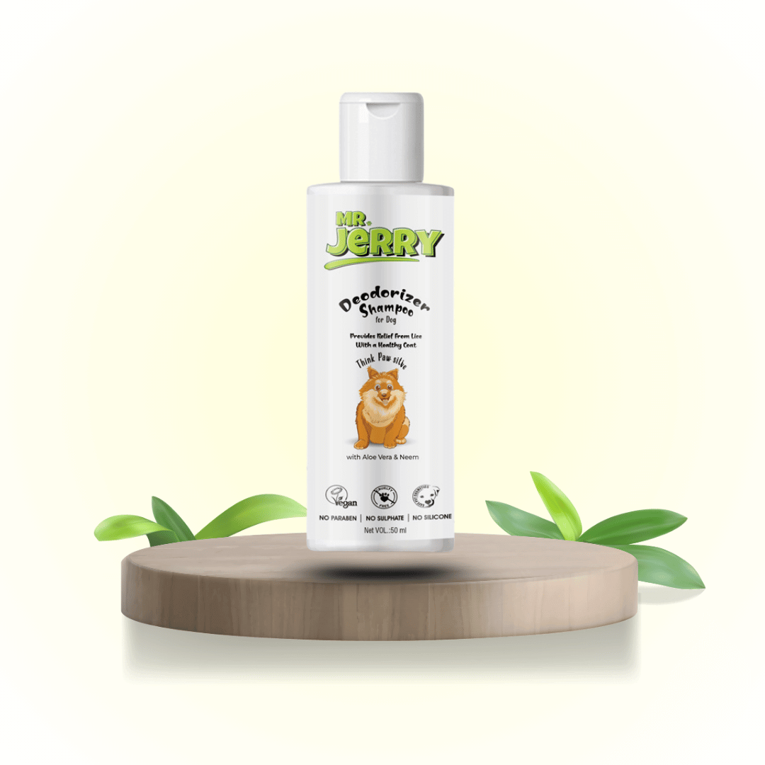 Mr. Jerry Gentle Deodorizer Shampoo for Dogs with Aloe Vera & Vitamin E (50ml) - Mr.Jerry website