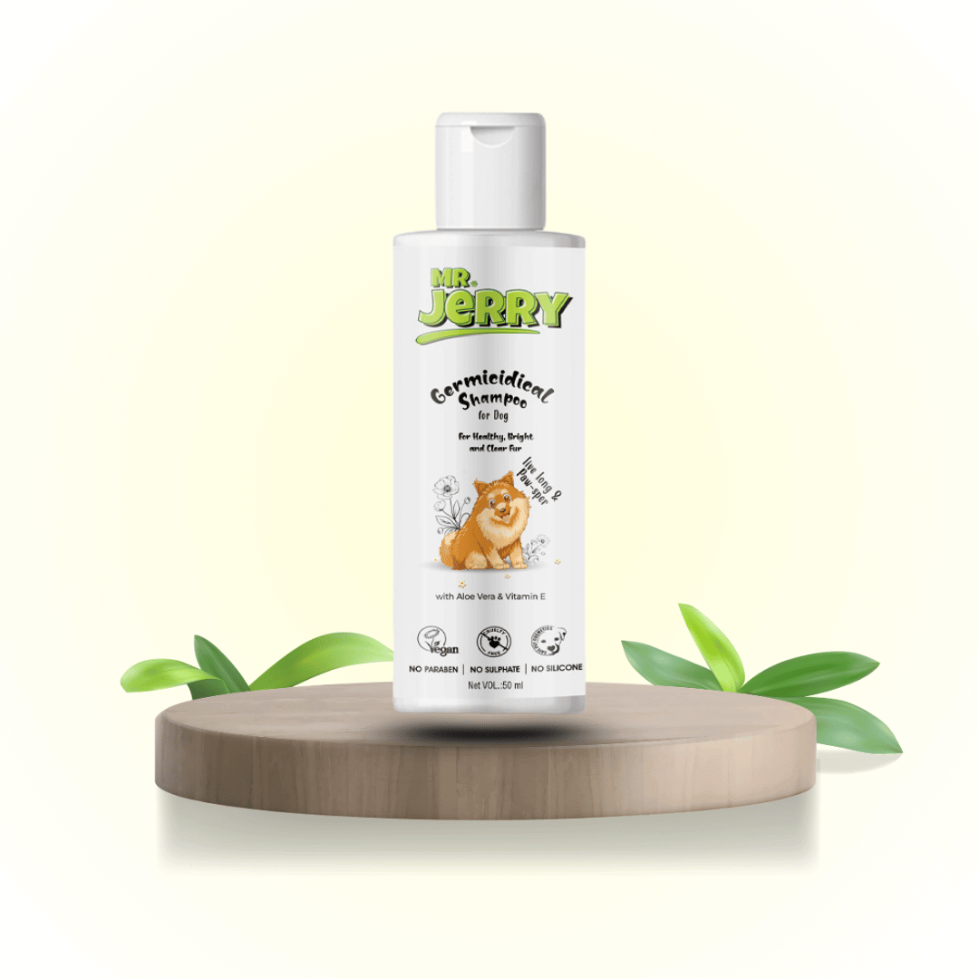 Mr. Jerry Germicidal Shampoo for Dogs with Aloe Vera & Vitamin E (50ml) - Mr.Jerry website