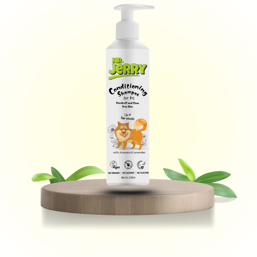 Mr. Jerry Conditioning Shampoo for Dogs with Aloe Vera & Lavender (250ml) - Mr.Jerry website