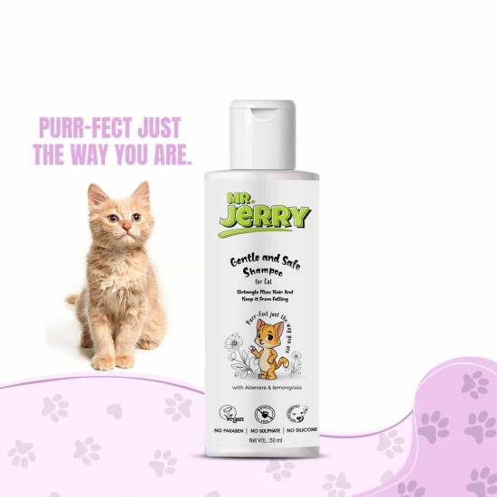 Mr . Jerry Cat Shampoo with Aloe Vera & Lemon Grass